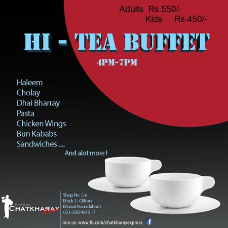 Hi tea deals in karachi